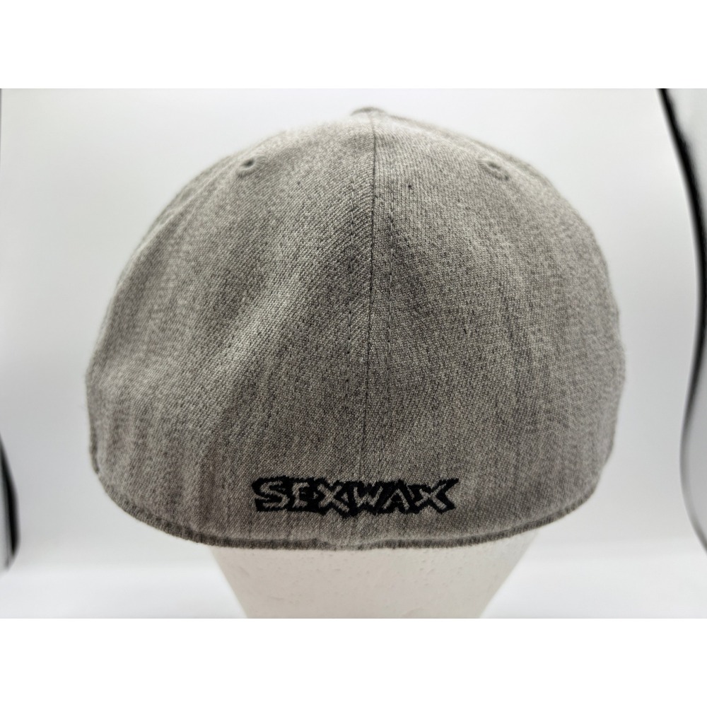 Mr Zogs Sex Wax 210 Fitted Hat Gray Heather Surf Logo Cap 7 1/4 - 7 5/8 Surf Cap - Picture 4 of 9